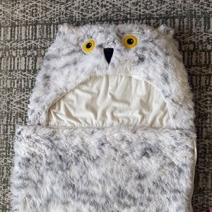 Pottery Barn Kids Harry Potter Gray Owl Plush Sleeping Bag